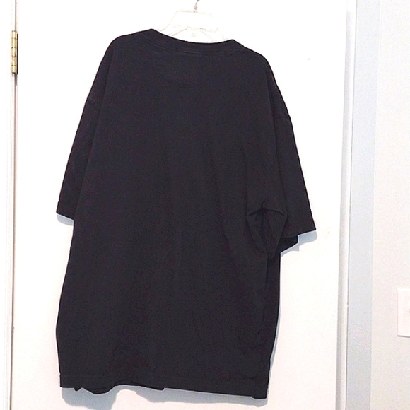Men's Longtail T Relaxed Fit Short Sleeve Henley with Pocket-XL black - Picture 3 of 5